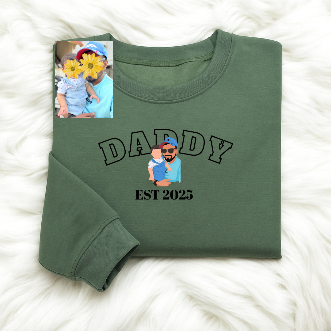 Daddy(DADDY) personalized T-Shirt, Oversized T-Shirt & Sweatshirt Photo print
