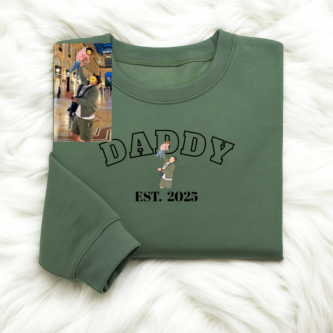Daddy(DADDY) personalized T-Shirt, Oversized T-Shirt & Sweatshirt Photo print