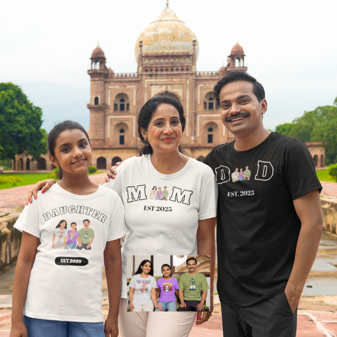 Daughter Kids Crewneck T-Shirt & Hoodie with Custom Photo Print
