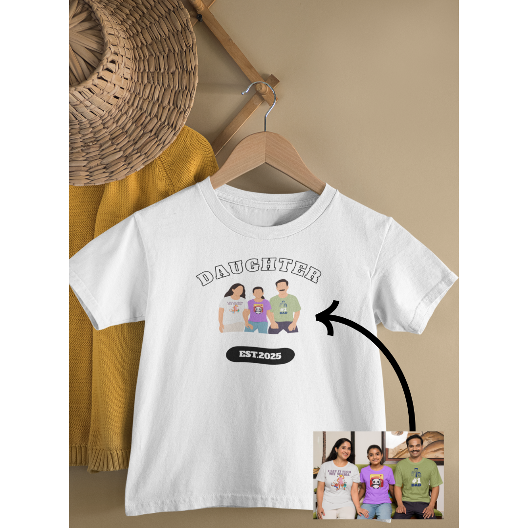 Daughter Women personalized T-Shirt, Oversized T-Shirt, sweatshirts Photo print.