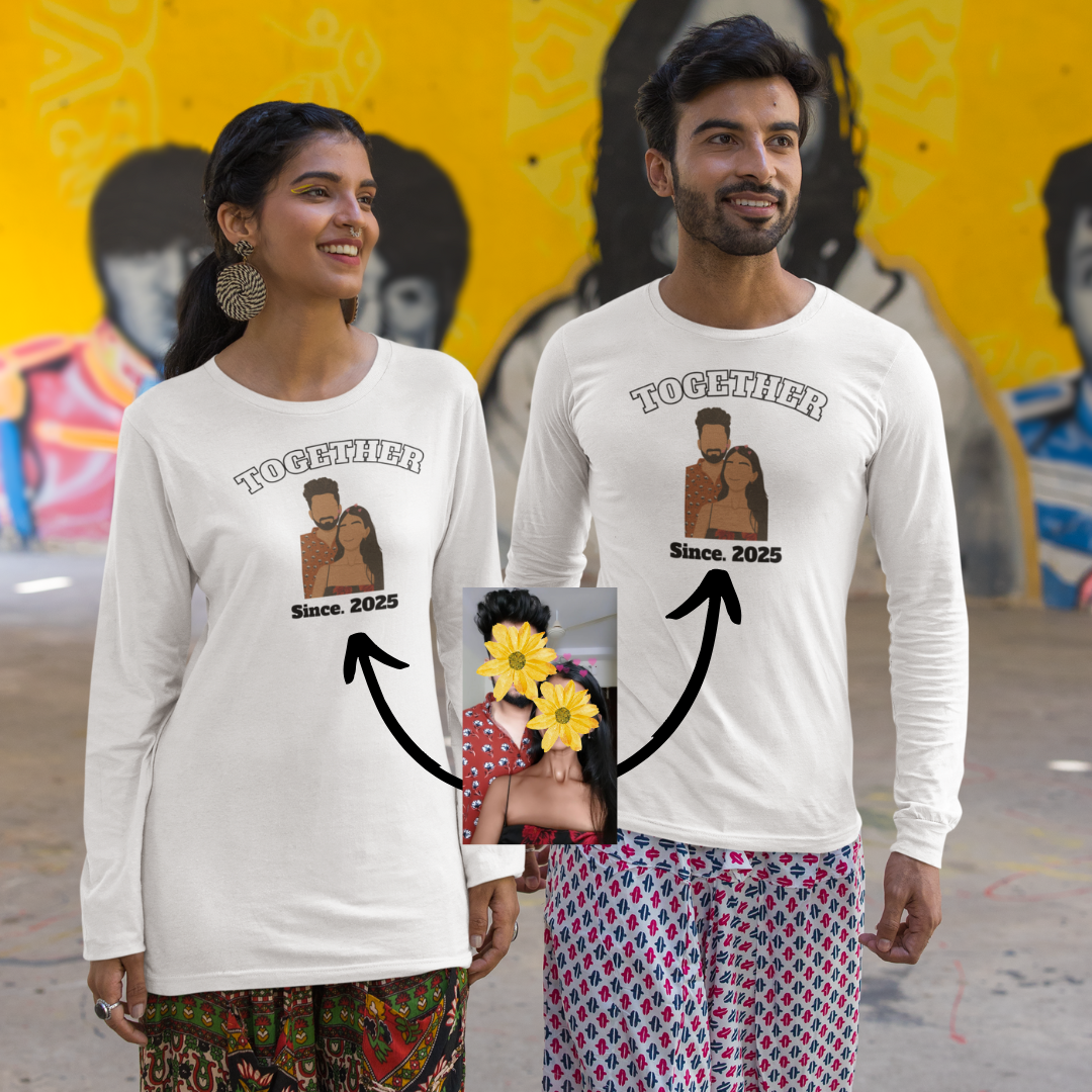 Together personalized T-Shirt, Oversized T-Shirt & Sweatshirt Photo print
