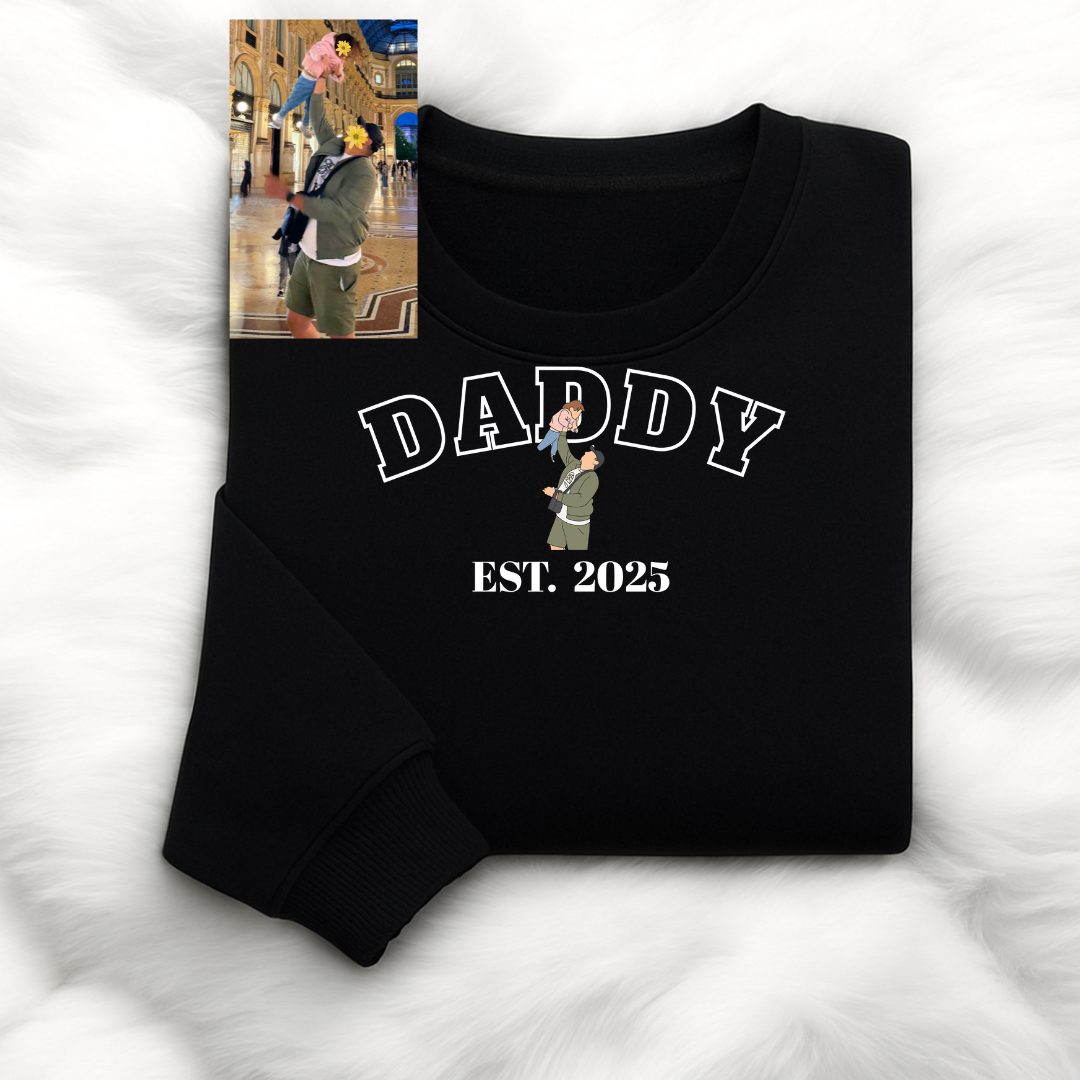 Daddy(DADDY) personalized T-Shirt, Oversized T-Shirt & Sweatshirt Photo print