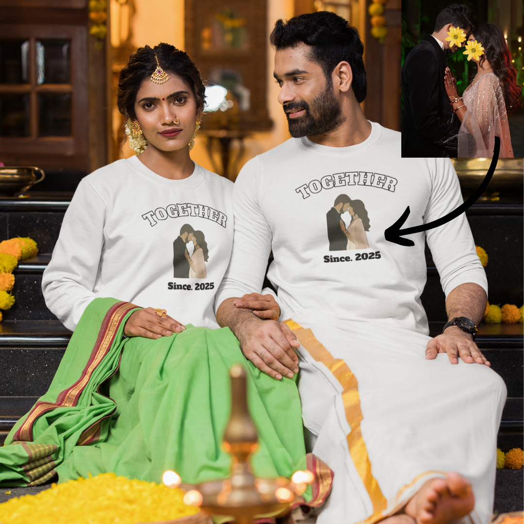 Together personalized T-Shirt, Oversized T-Shirt & Sweatshirt Photo print