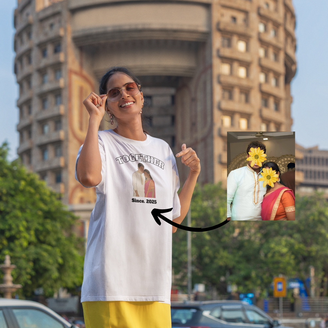 Together personalized T-Shirt, Oversized T-Shirt & Sweatshirt Photo print
