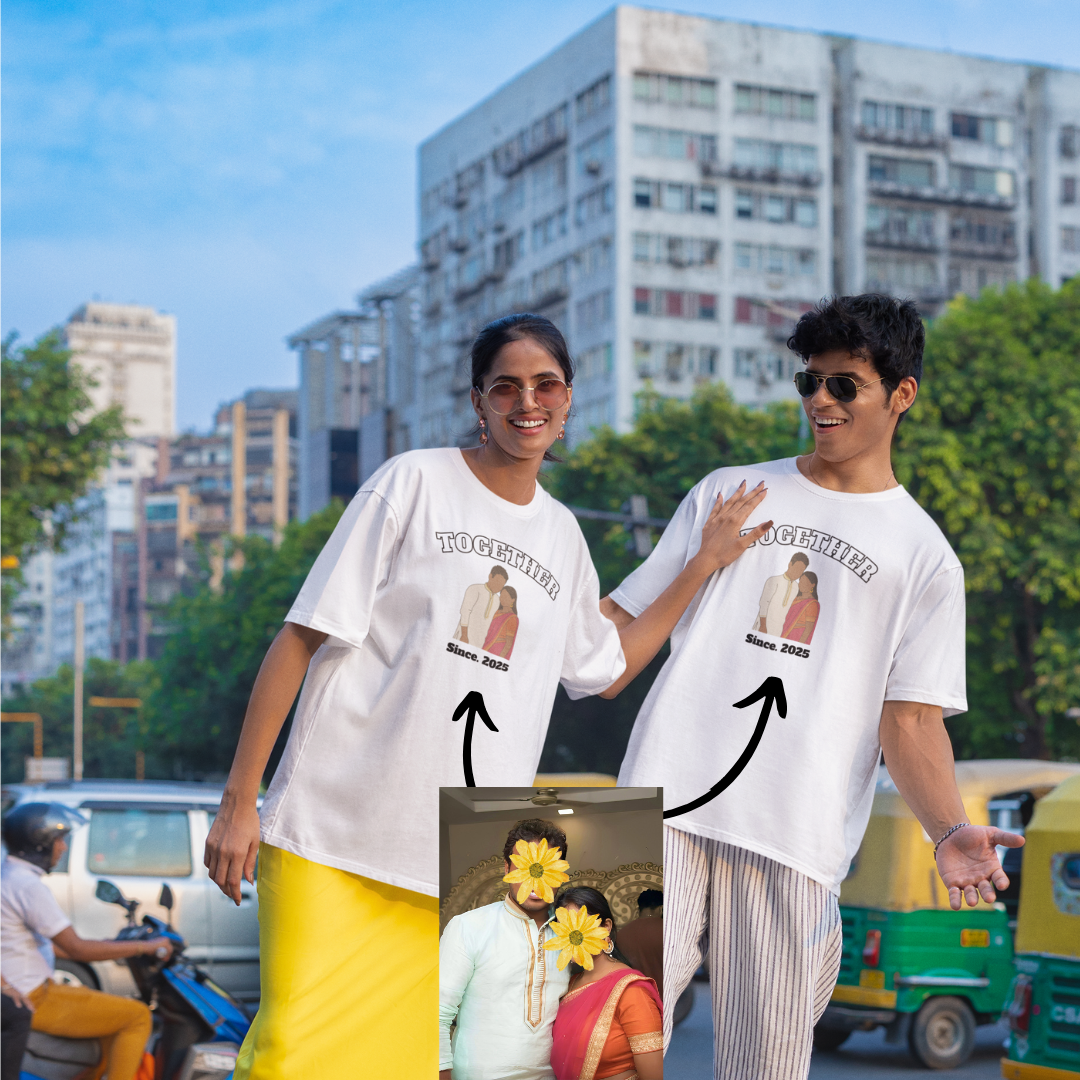 Together personalized T-Shirt, Oversized T-Shirt & Sweatshirt Photo print