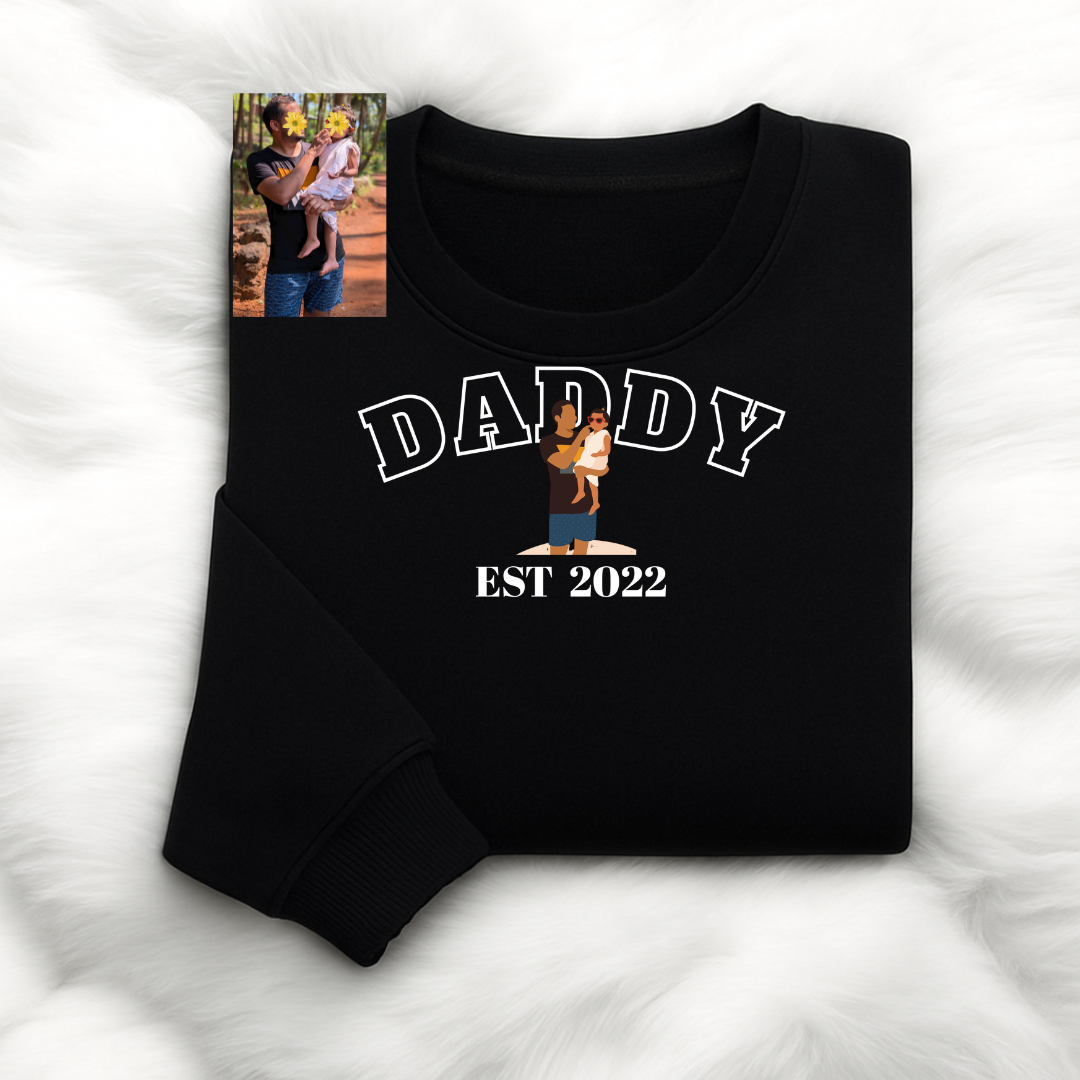 Daddy(DADDY) personalized T-Shirt, Oversized T-Shirt & Sweatshirt Photo print