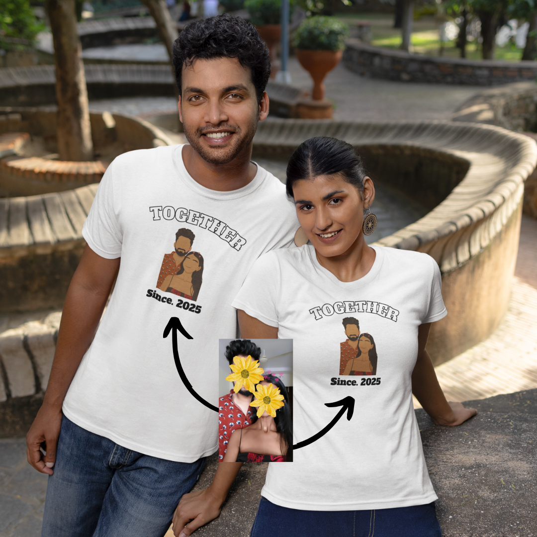 Together personalized T-Shirt, Oversized T-Shirt & Sweatshirt Photo print