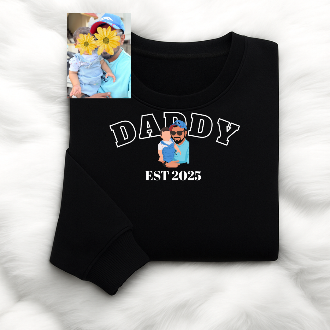 Daddy(DADDY) personalized T-Shirt, Oversized T-Shirt & Sweatshirt Photo print