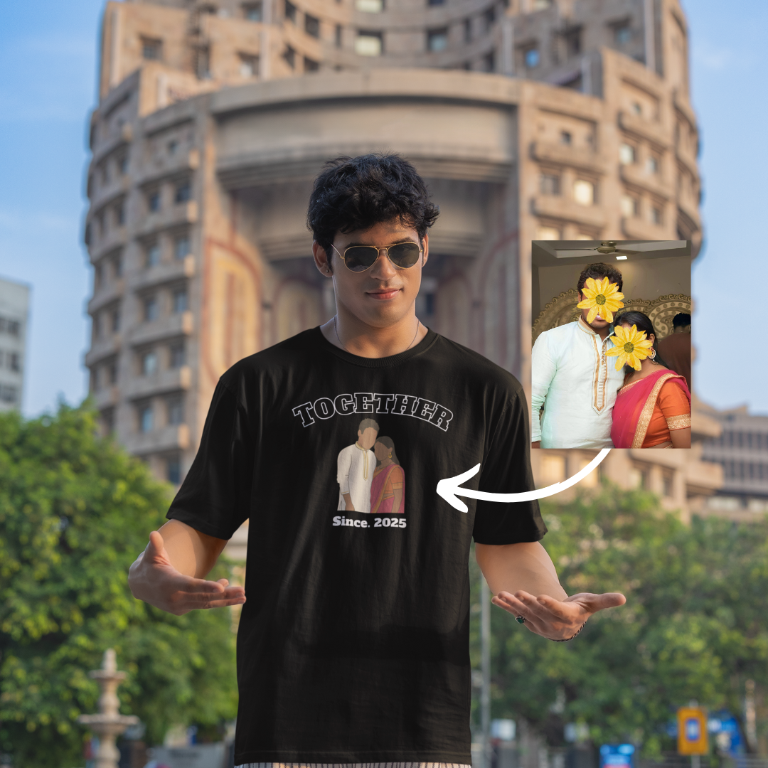 Together personalized T-Shirt, Oversized T-Shirt & Sweatshirt Photo print