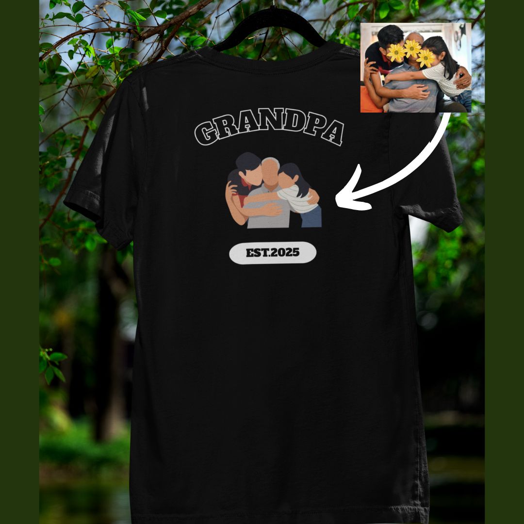 Grandparents personalized T-Shirt, Oversized T-Shirt, sweatshirts Photo print.