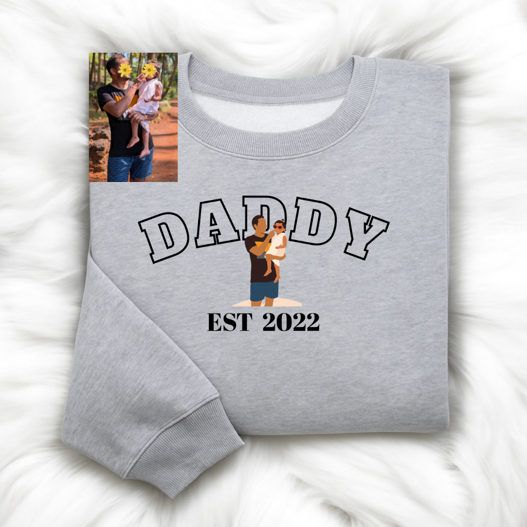 Daddy(DADDY) personalized T-Shirt, Oversized T-Shirt & Sweatshirt Photo print