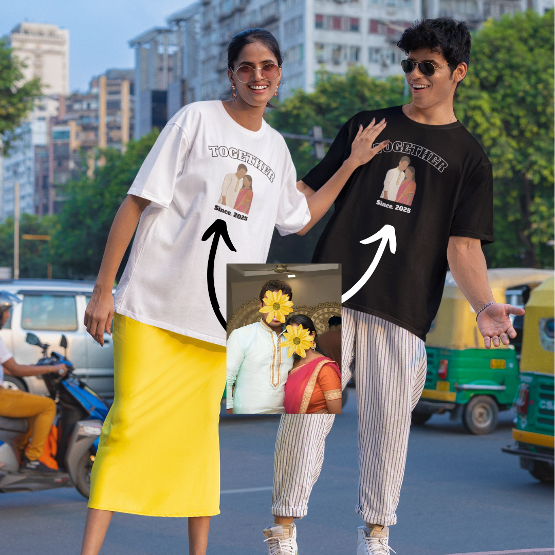 Together personalized T-Shirt, Oversized T-Shirt & Sweatshirt Photo print