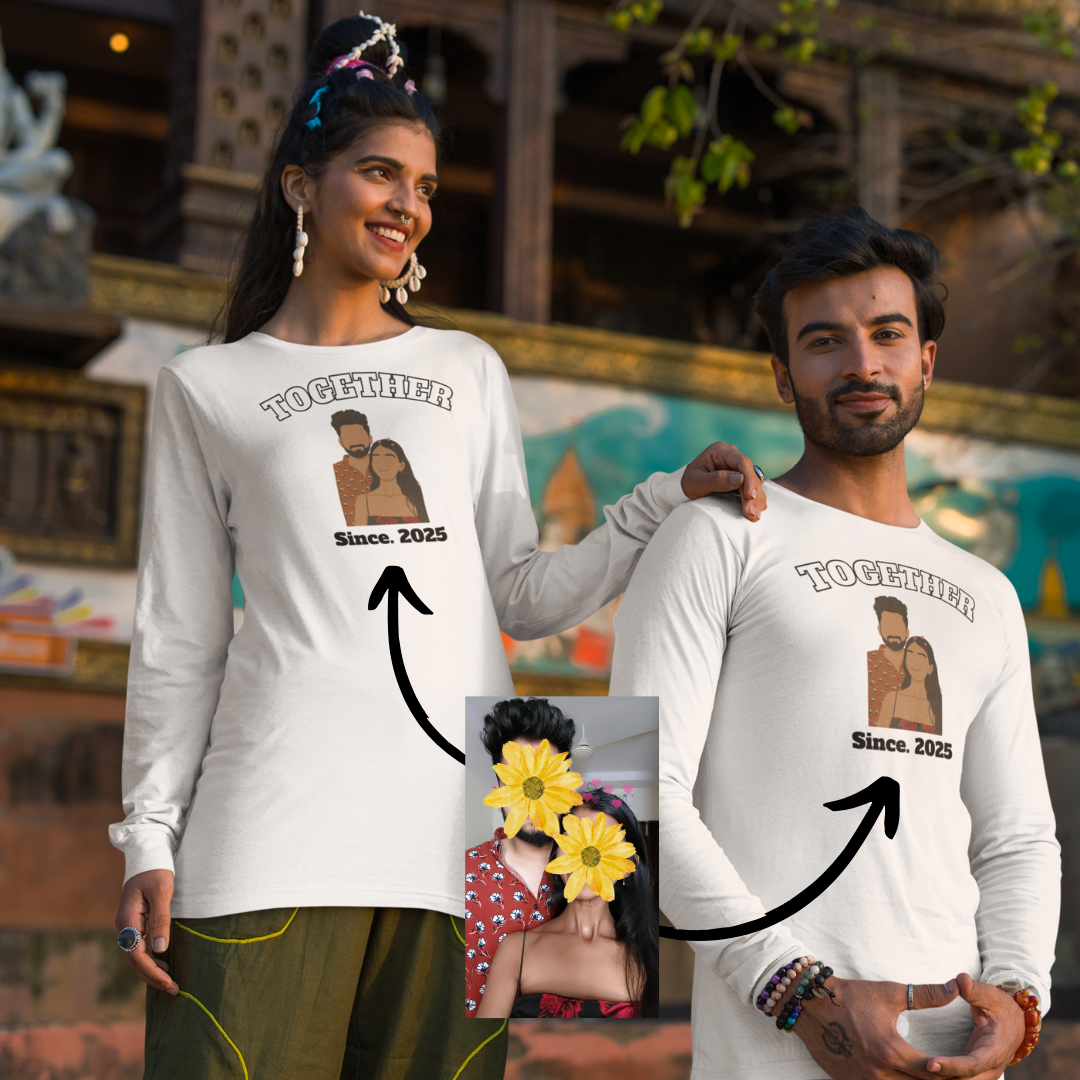 Together personalized T-Shirt, Oversized T-Shirt & Sweatshirt Photo print