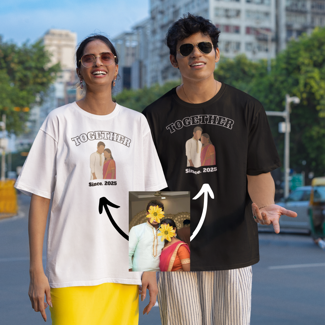 Together personalized T-Shirt, Oversized T-Shirt & Sweatshirt Photo print