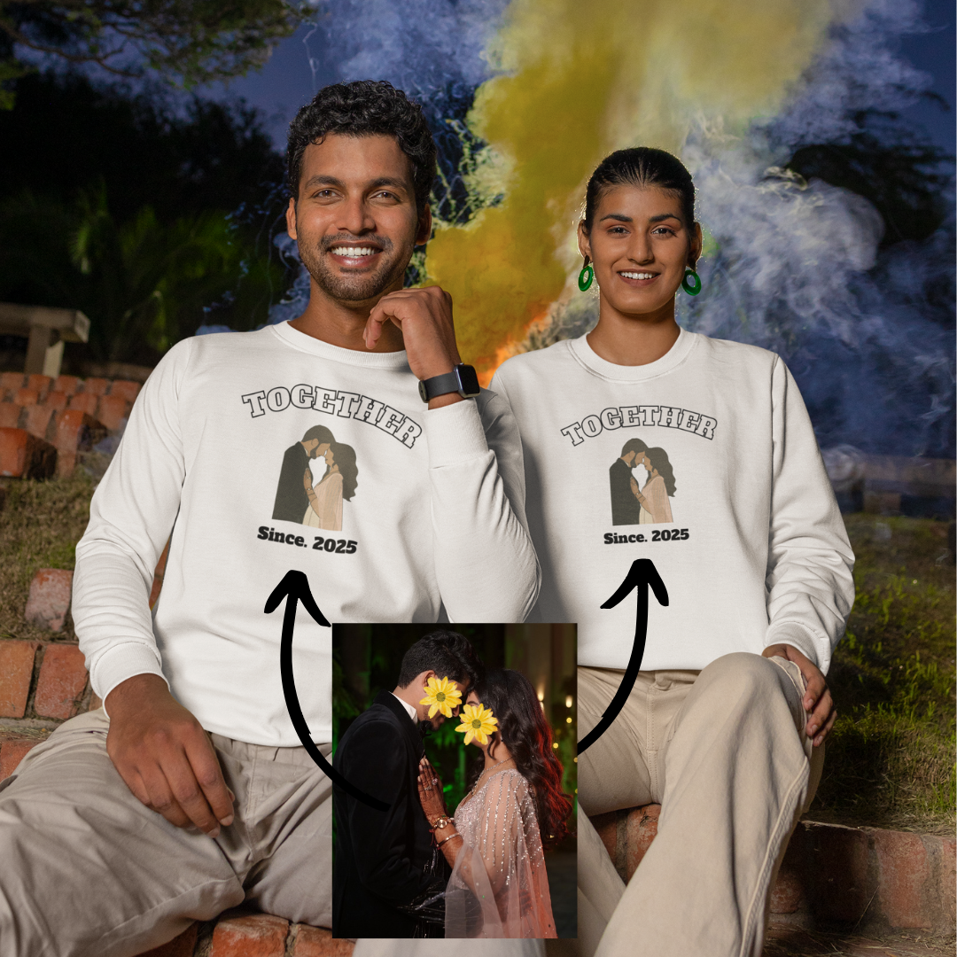 Together personalized T-Shirt, Oversized T-Shirt & Sweatshirt Photo print