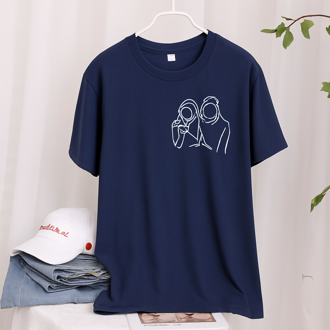 Custom embroidery Unisex oversized t-shirt