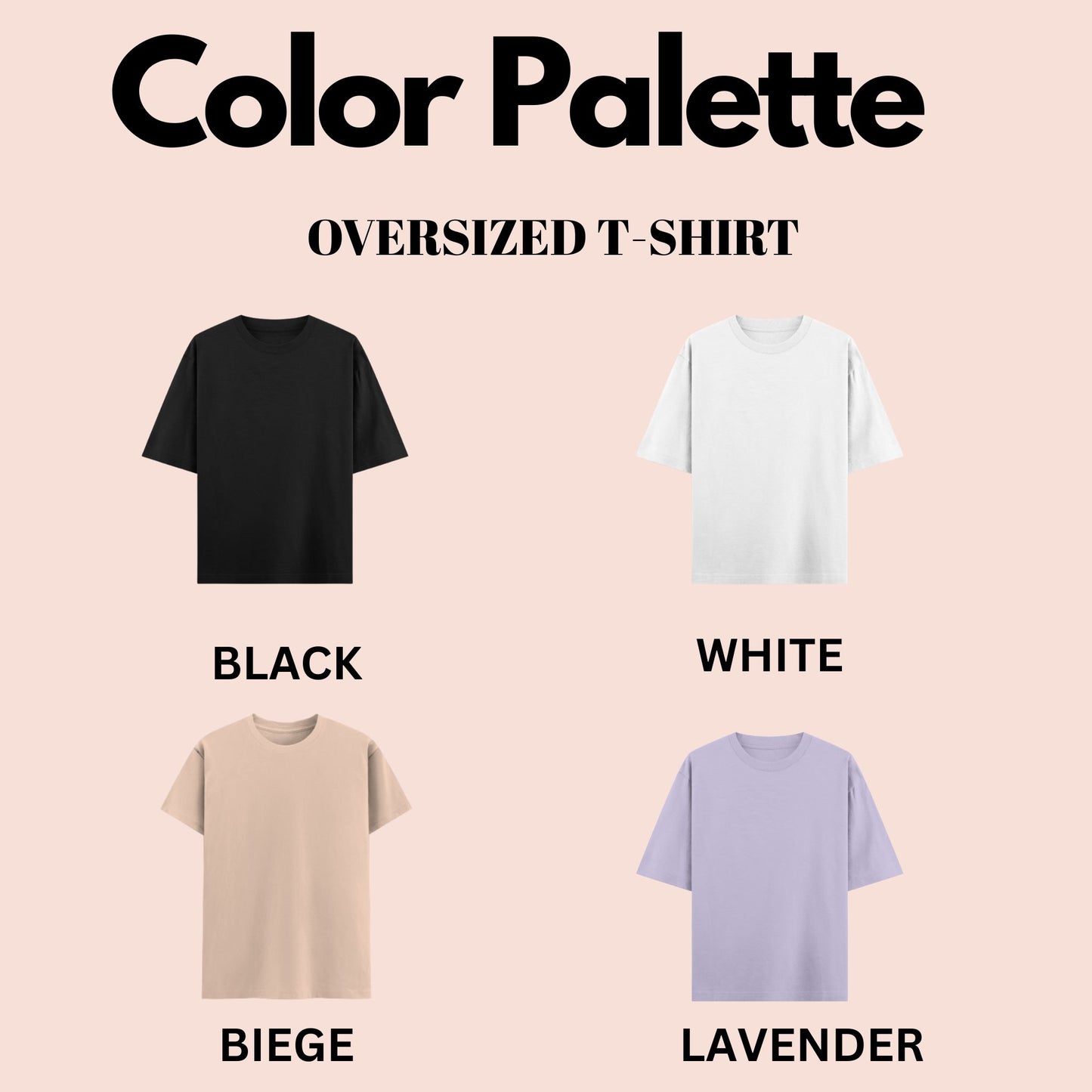 Custom embroidery Unisex oversized t-shirt