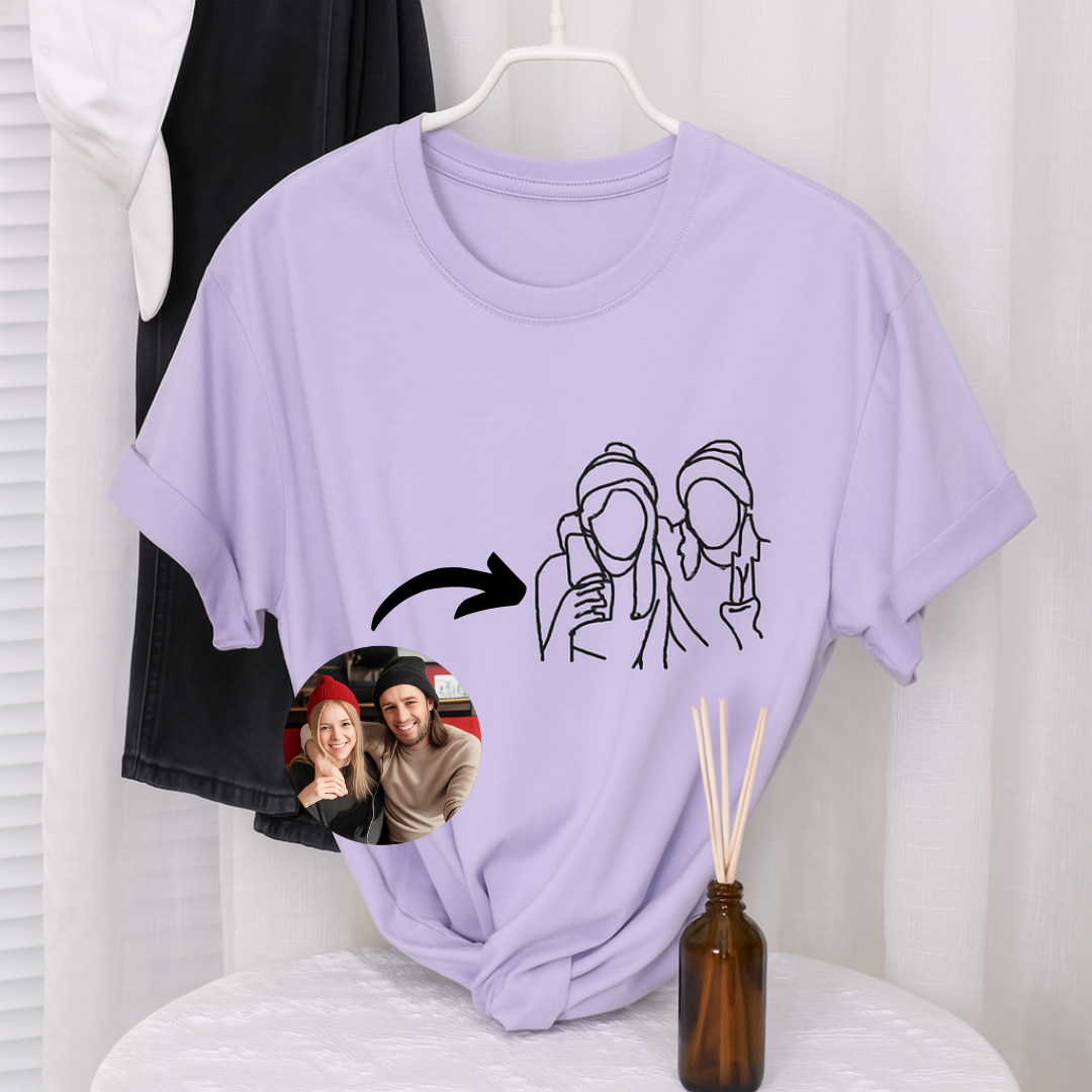 Custom embroidery Unisex oversized t-shirt