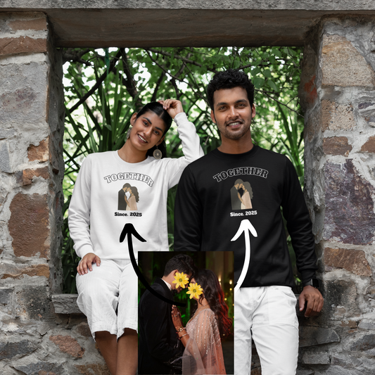 Together personalized T-Shirt, Oversized T-Shirt & Sweatshirt  Photo print