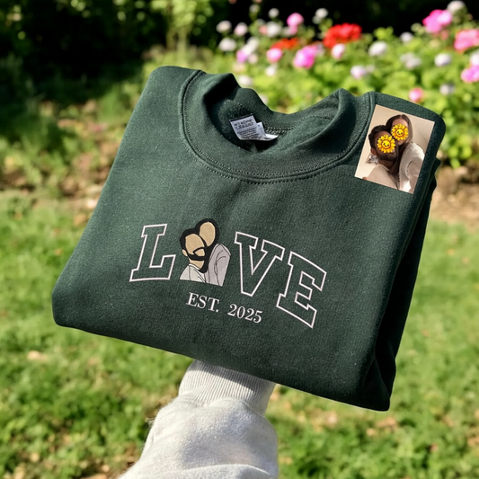 Love personalized T-Shirt, Oversized T-Shirt & Sweatshirt  Photo print