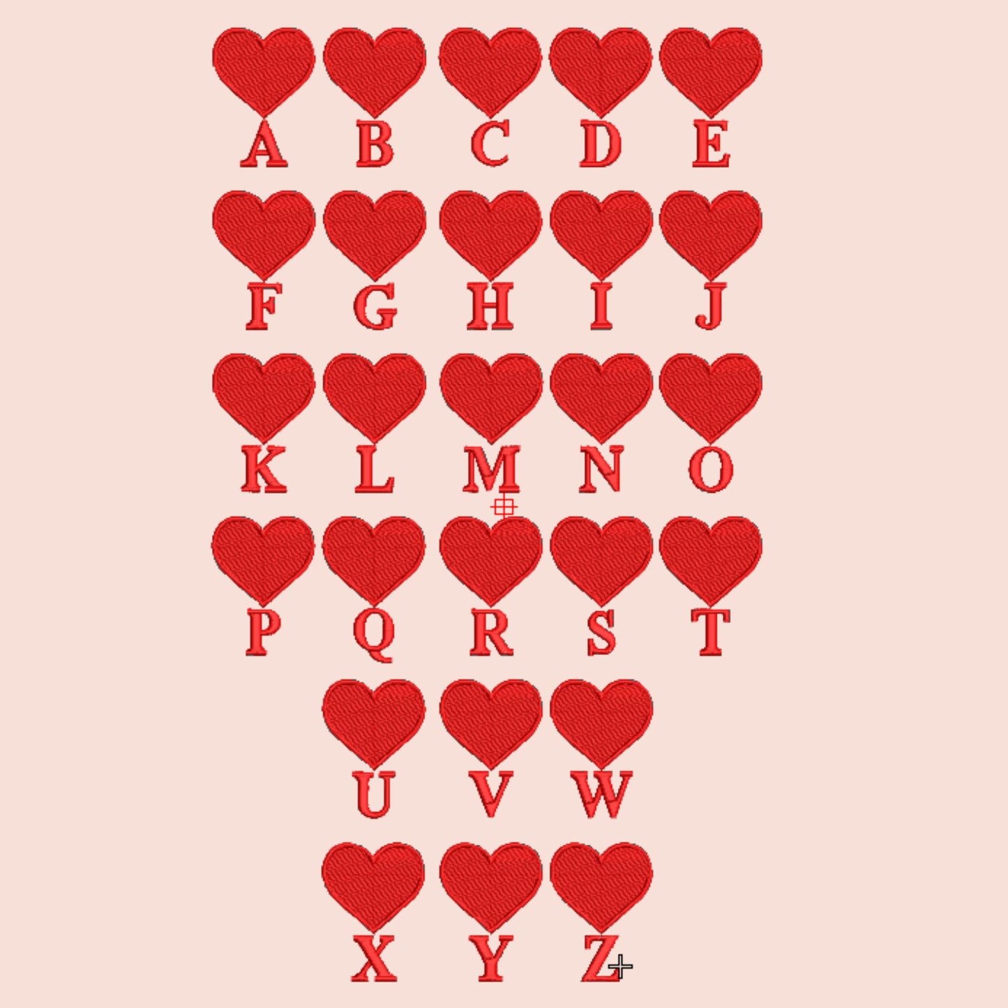 Heart Initial Couple Apparel – Embroidered Forever