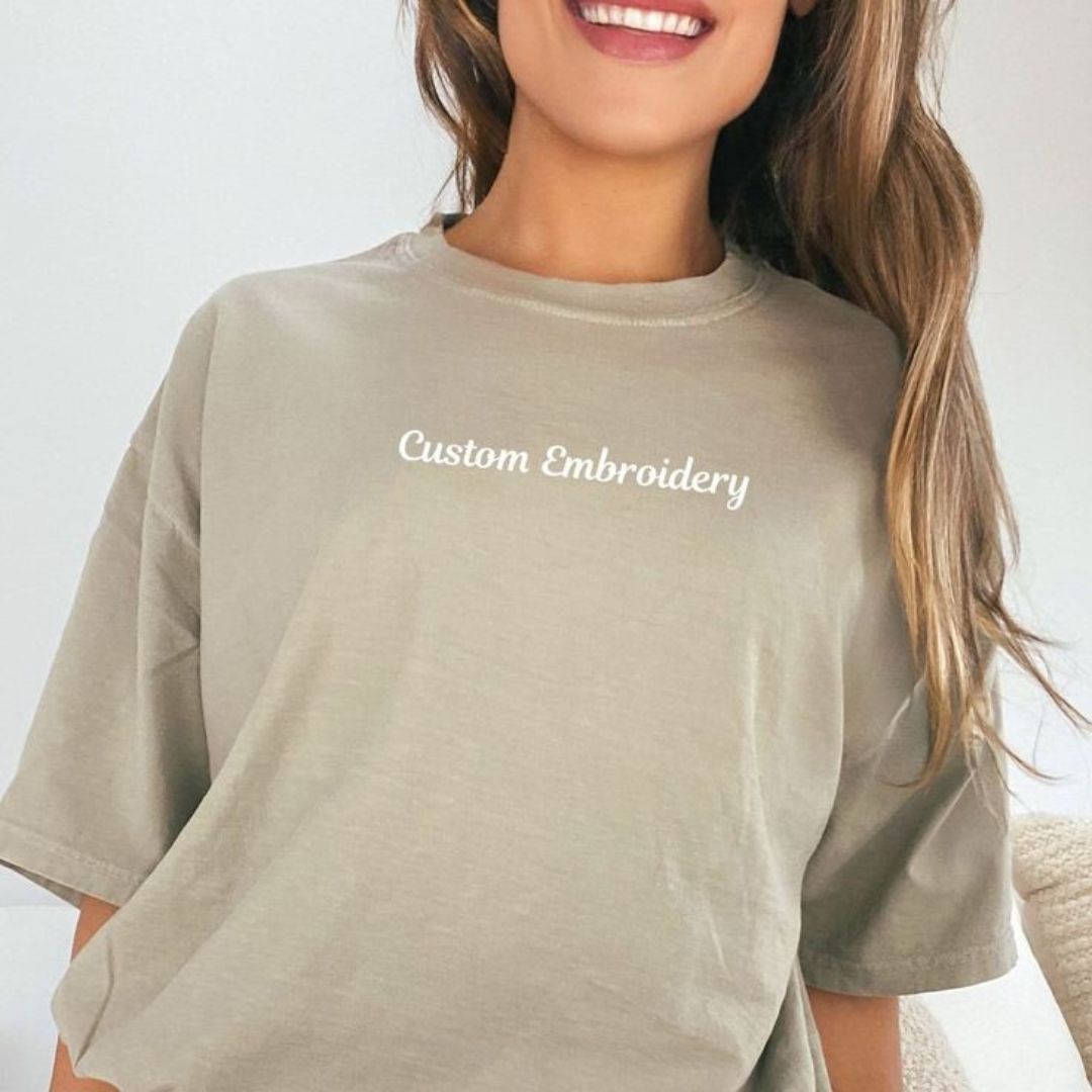 Custom Giftfloral Oversized T-shirt (Drop shoulder t shirt)