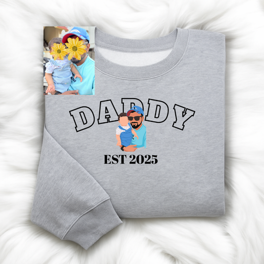 Daddy(DADDY) personalized T-Shirt, Oversized T-Shirt & Sweatshirt  Photo print