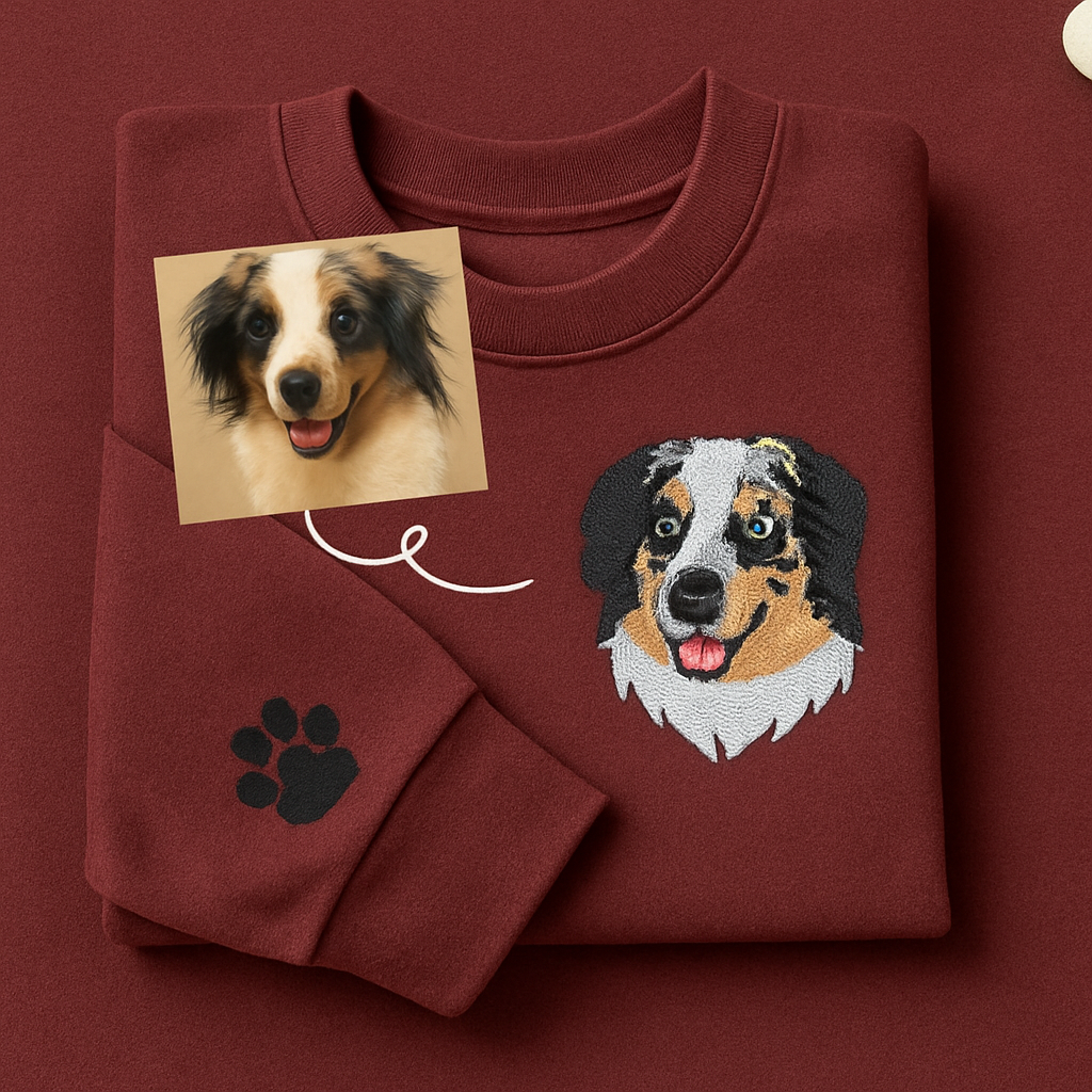 Paw Thread Embroidery — Personalized Unisex Embroidery Clothing