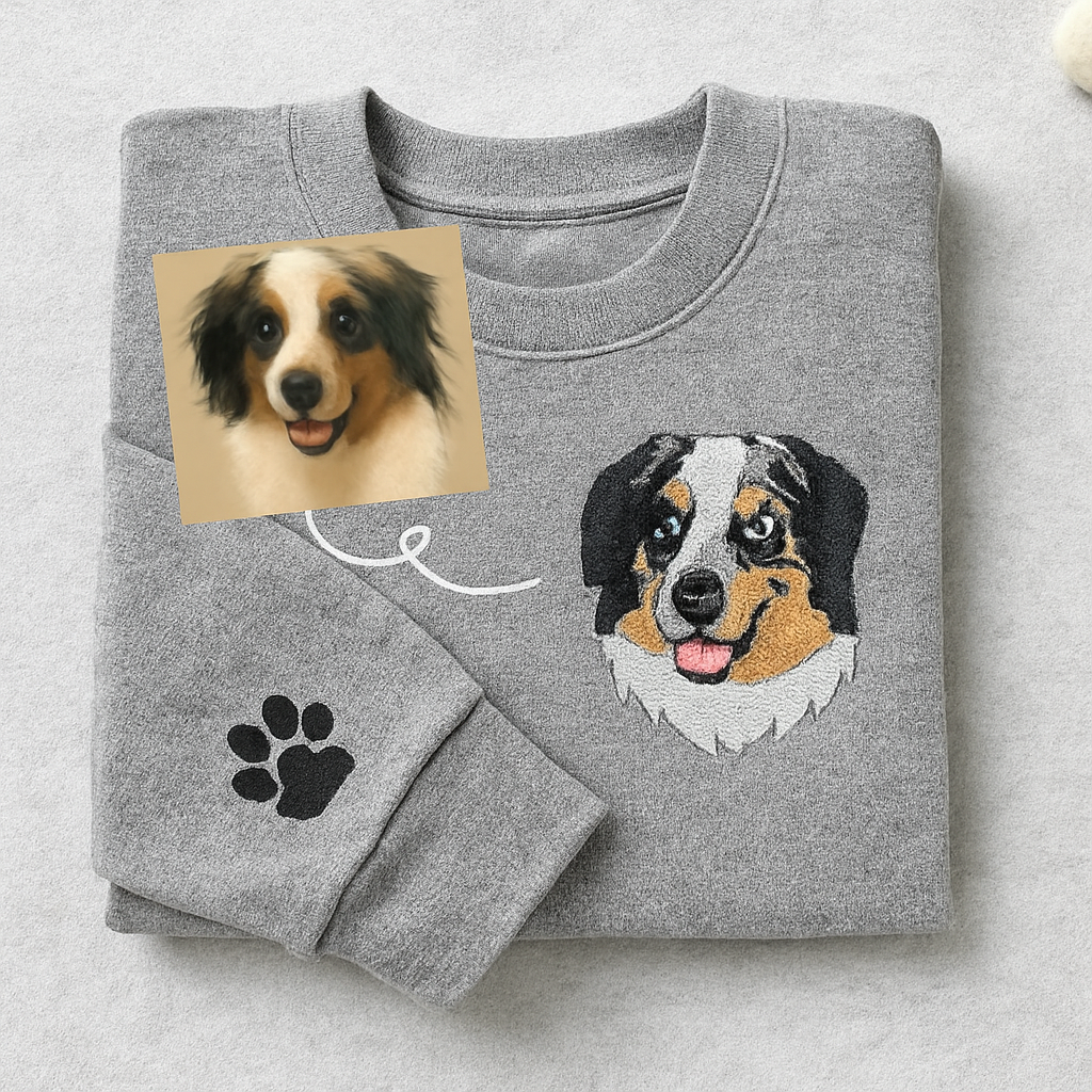Paw Thread Embroidery — Personalized Unisex Embroidery Clothing